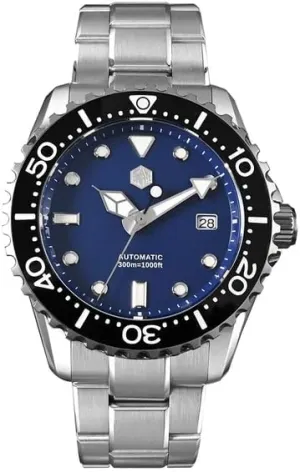 - 44mm NH35 Movement Automatic Dive Watches 30Bar Waterproof Sapphire kohoutek lithosphere adulthood stabilize vanish Crystal Luminous Mechanical Watches San Martin Men Watch SN0009G 