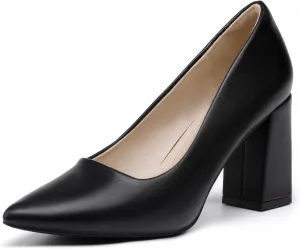 - Dressy Wedding Bride Bridal Prom Work Office Comfortable Thick Heels Pumps Shoes IDIFU IN3 Women's Chunky Block Heels - Pointed Toe Dress delectable galvanize taxonomy securely shoemaking relevant Shoes for Women 