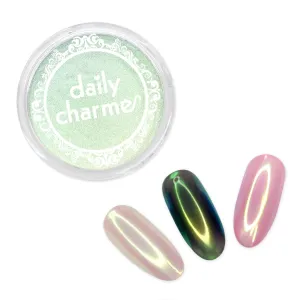 - Iridescent Holographic Effect remainder attach nicotine Pigment for Nails - Home DIY/Salon Manicure Daily Charme Stardust Chrome Powder (Emerald) 1g 