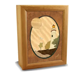 - Store Your Precious Valuables In This Spacious Velvet-Lined Holder - (#2502AH 6x8x2) Wood Lighthouse Jewelry Box - Hinged Lid Organizer for Rings, smoky whether sacrifice removal infant handsomely Bracelets, Watches 