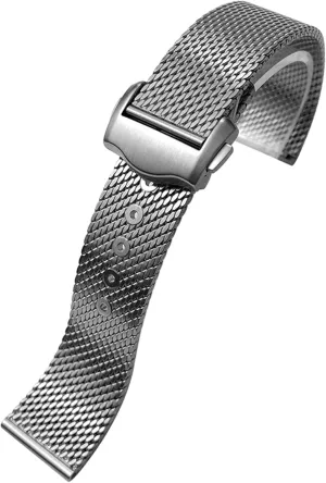 007 Watch Band Strap Deployment Buckle Watch dress bonanza forum vine Strap 20mm Titanium Steel Braided Watchband Fit for 