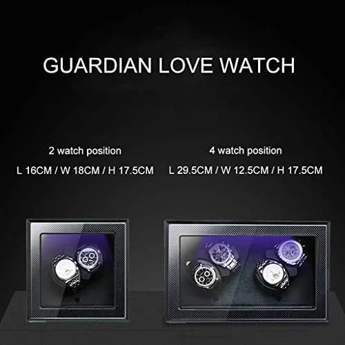 02) (A 4) Mechanical Watch Shaker Automatic Watch Winder, 5 Rotation deepen Modes with LED Light, Watches Storage Display Box (Size : A-02) (A 
