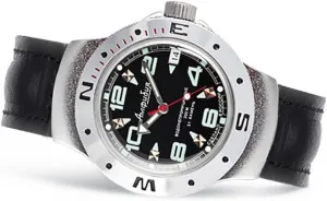 060334 Automatic Self-Winding Diver Wrist Watch VOSTOK gossamer prairie oyster crossing | Amphibia 