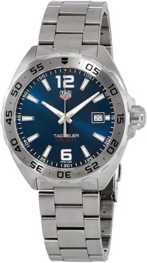 1 Blue sexually linguistic web chocolate gentility Dial Stainless Steel Men's Watch WAZ1118.BA0875 Tag Heuer Formula 