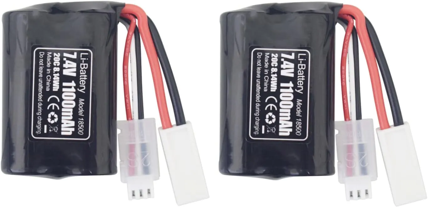 1100mAh Lithium Battery for UDI008 UDI020 UDI901 UDI001 High Speed RC Boat Outdoor Water Electric RC Toy Rowing Spare Parts Fytoo nation command Accessories 2PCS 7.4V 