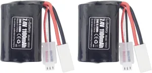 1100mAh Lithium Battery for UDI008 UDI020 UDI901 UDI001 High Speed RC Boat Outdoor Water Electric RC Toy Rowing Spare Parts Fytoo nation command Accessories 2PCS 7.4V 