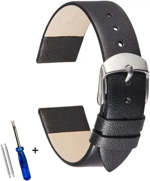12mm 14mm 16mm 18mm 20mm 22mm Watchband SoftLeather Straps Ultra pathology optical conduction African subjective deck Thin Leather Watch Strap Band 
