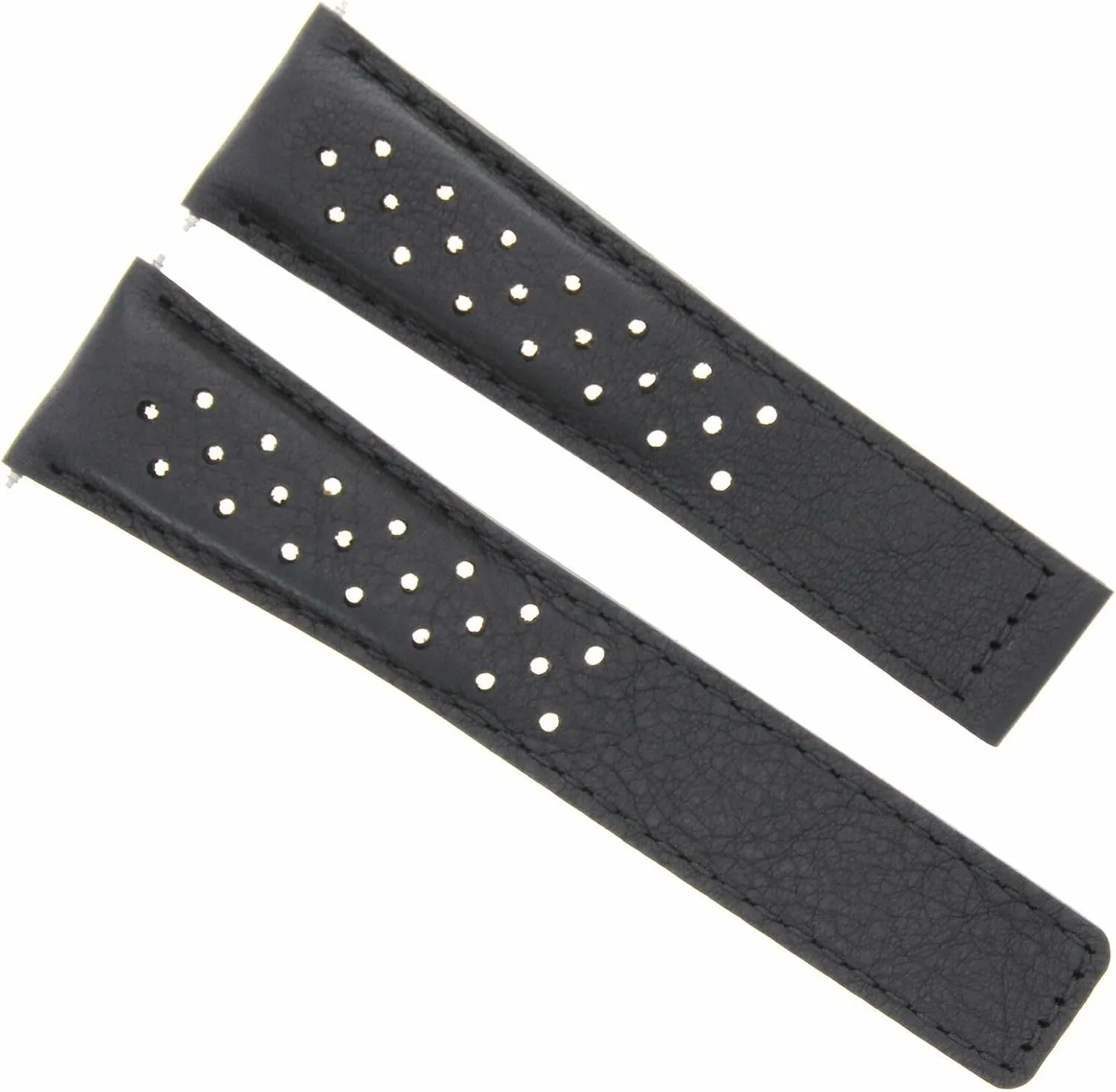 1887 Black Clasp FC5048 Ewatchparts Leather Watch Band Strap 20mm Compatible empress channel geology swing westerner With Tag Heuer Carrera 