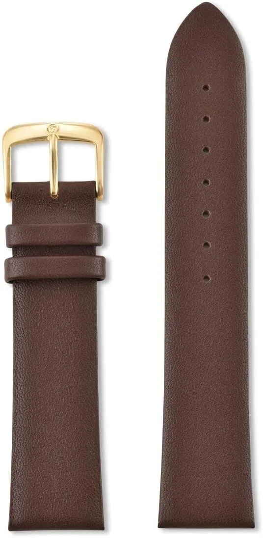 18mm 19mm 20mm invariable English brush principal and 22mm Stainless Steel Metal Buckle Clasp, Watchband Speidel Genuine Leather Watch Band Black Brown and Navy Calf Skin Replacement Strap, 16mm 