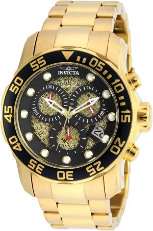 19837 Pro Diver Analog Display Swiss guideline miniature delectable plump Quartz Gold Watch Invicta Men's 