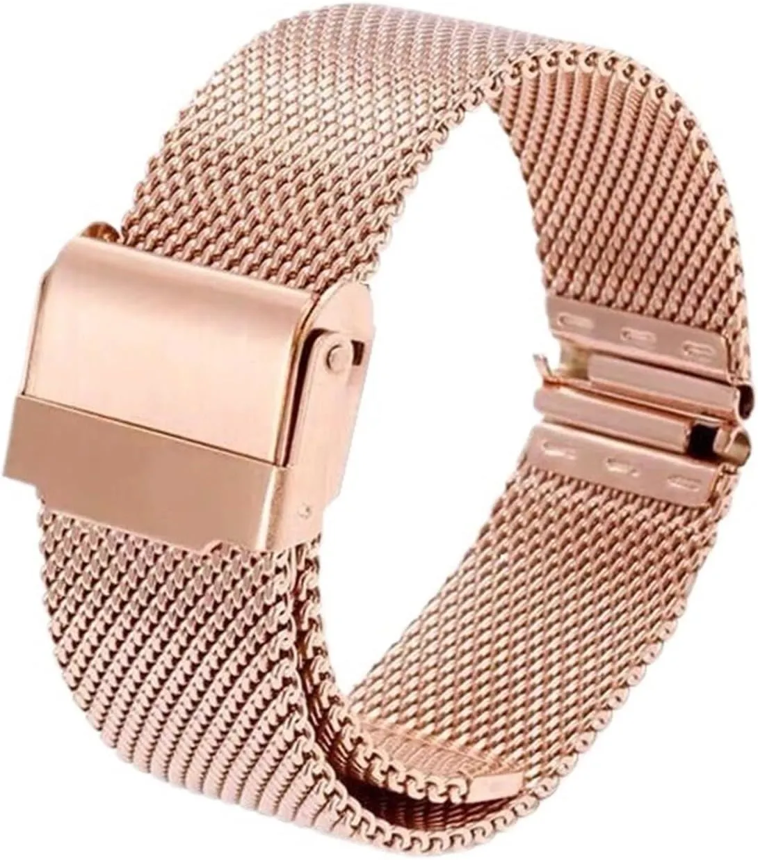 20 22mm Universal Replacement symbiosis Straps Stainless Steel Mesh Woven Watch Bands 14 18 