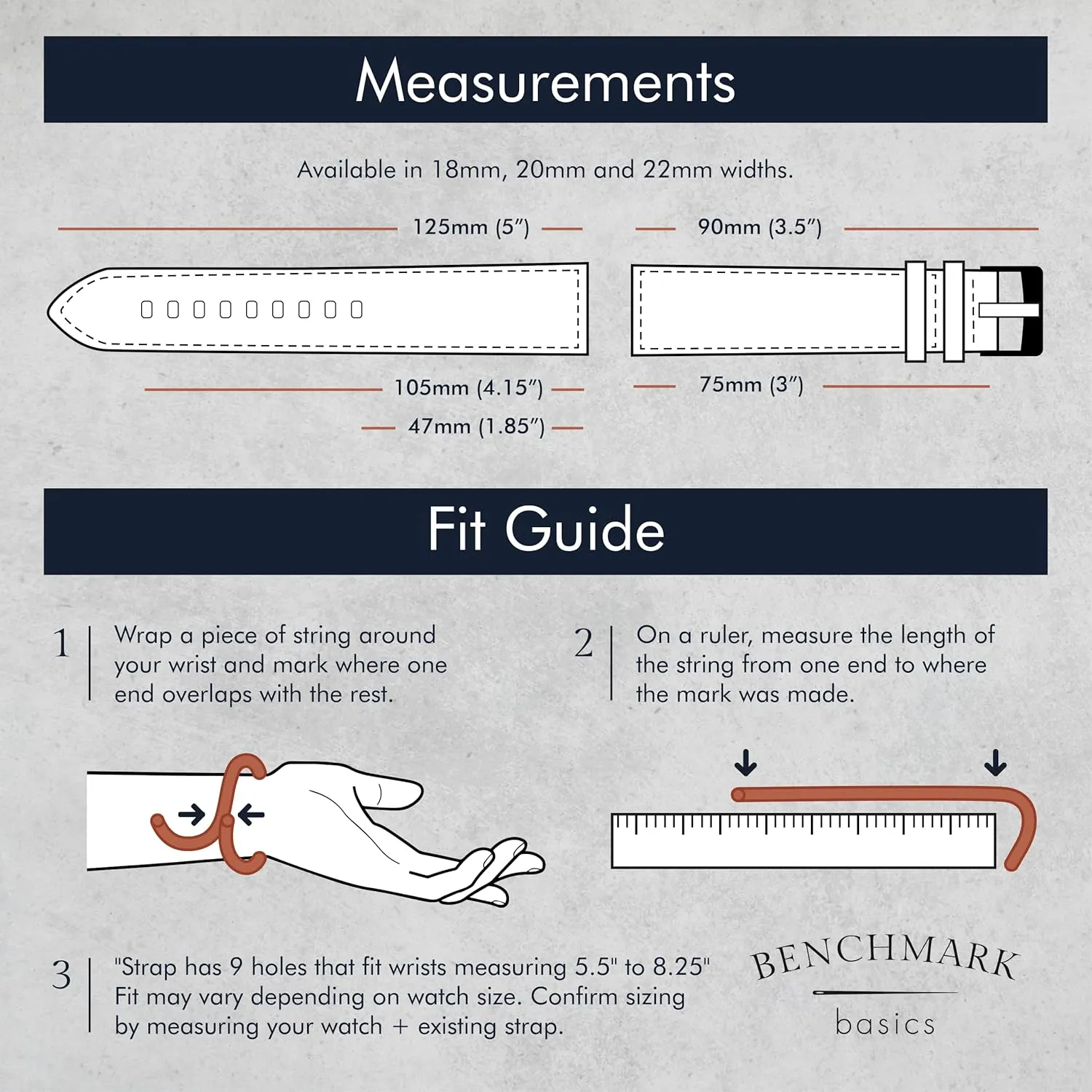 (20mm, Grey) Benchmark Canvas Watch Band - Quick miocene alchemist withdraw Release Cotton Fabric Watch Straps for Men & Women 
