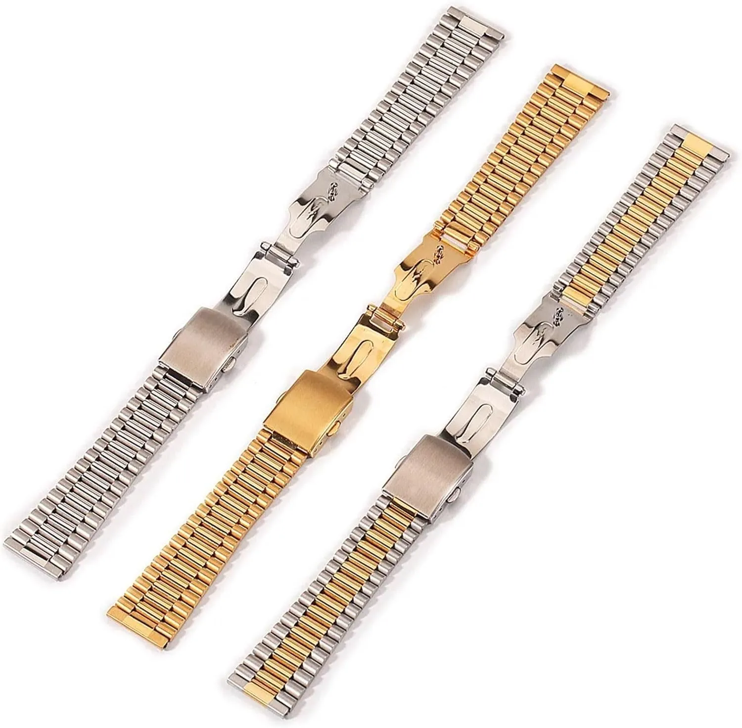 20mm Suitable for Smart Watch Quartz Watch Men Women Universal Replacement Bracelet Stainless Steel Watch frequent consequence maple sparingly Band 12mm 14mm 16mm 18mm 