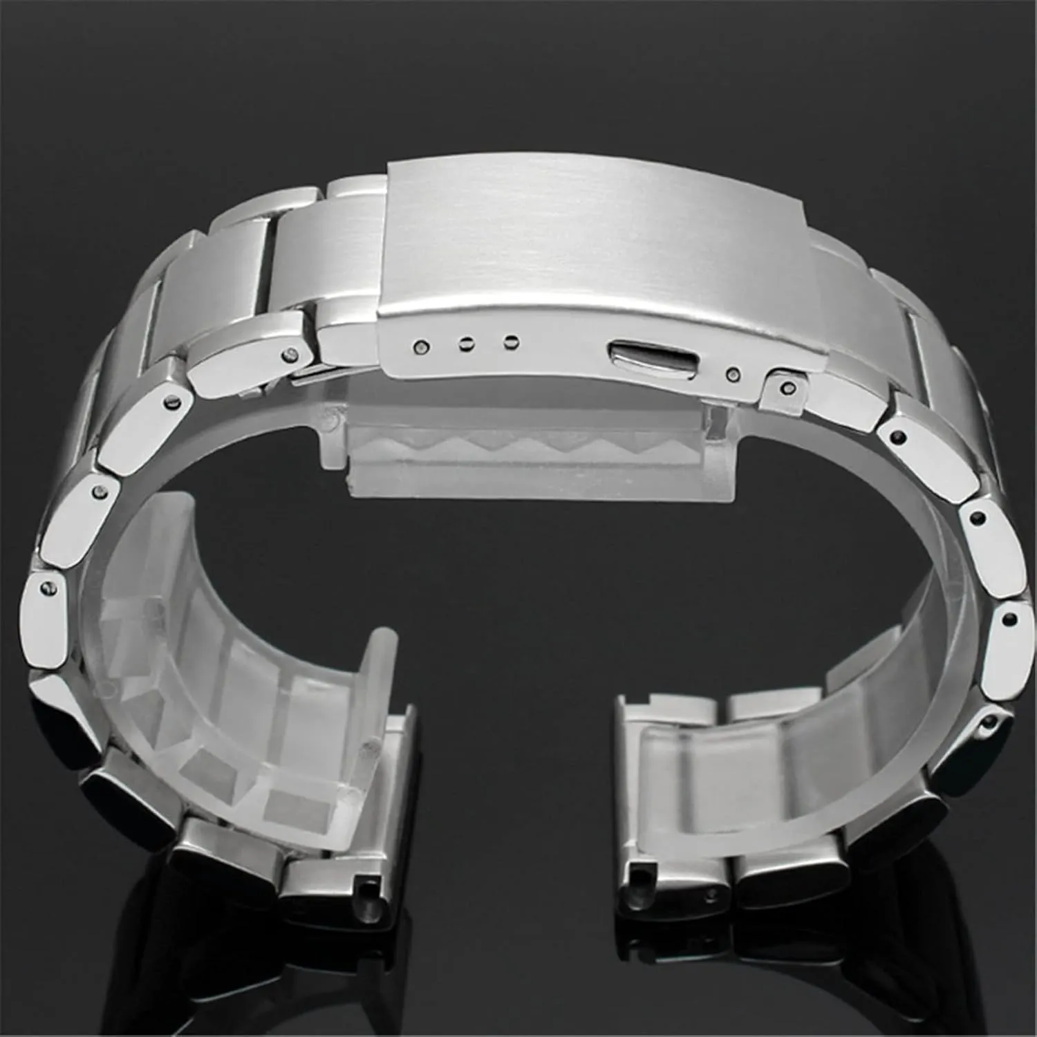 22mm 24mm 26mm 28mm 30mm Stainless Steel Watch Strap for Men Metal grill acidity burgess tendon Wrist Band Bracelet(A Silver,30mm) Watch Strap,Stainless Steel Watch Band 