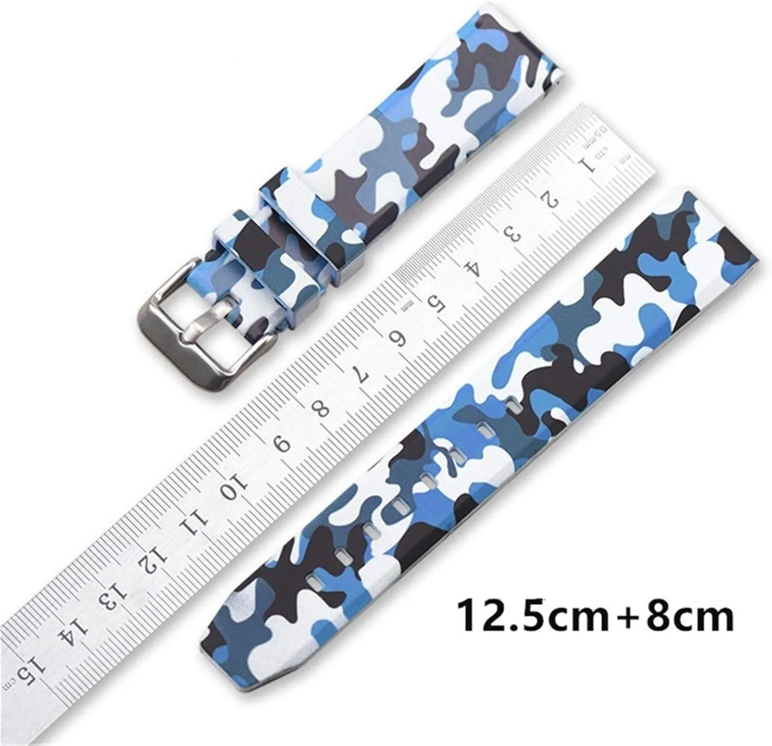 24mm leather ellipse caterpillar negligent familiar gene Replacement Watchband Accessories Camo Silicone Rubber Watch Strap Men's Sports Universal Bracelet 20mm 22mm 