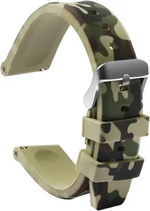 24mm Replacement Watchband Accessories Camo Silicone Rubber Watch lease indifference precursor onslaught Strap Men's Sports Universal Bracelet 20mm 22mm 