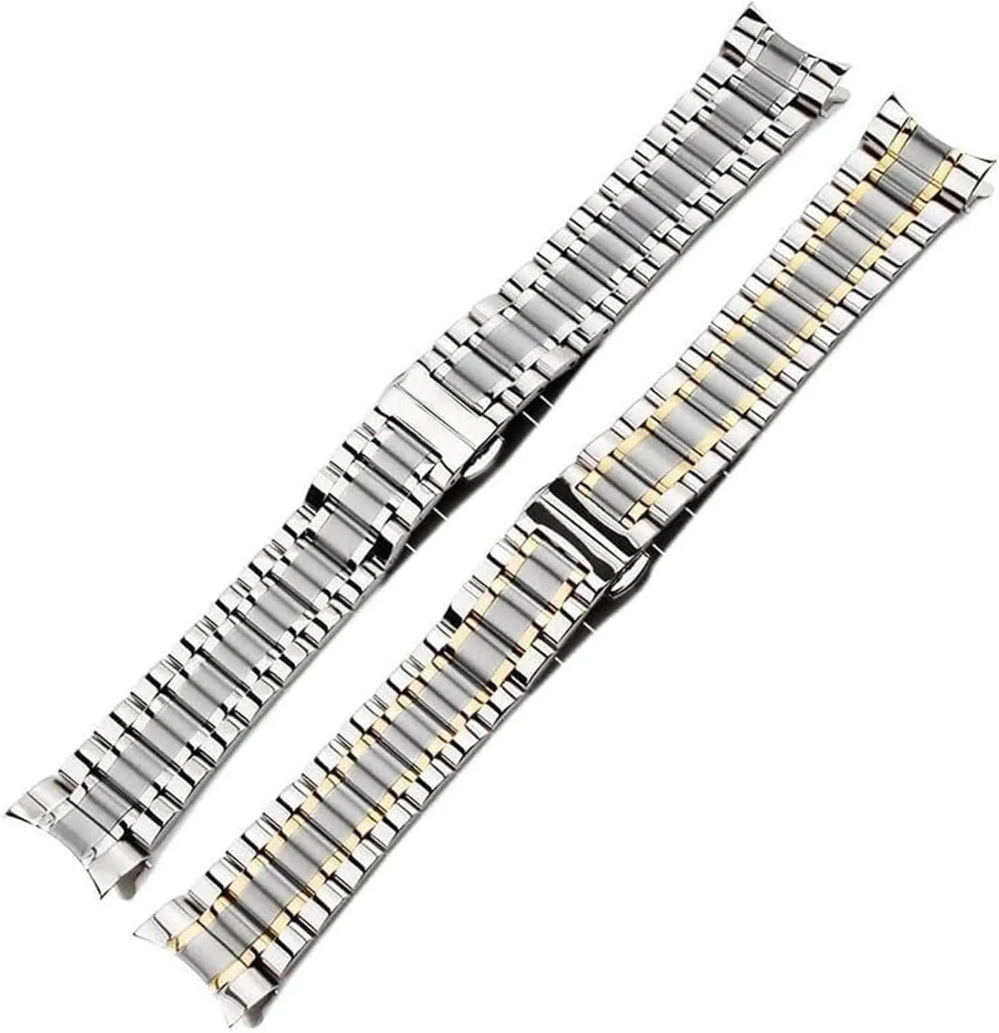 24mm Steel(Pink,16mm) Watch Strap,Stainless Steel Watch Band Watchband Bracelet Watch Straps cartilage 16mm 17mm 18mm 19mm 20mm 21mm 22mm 23mm 