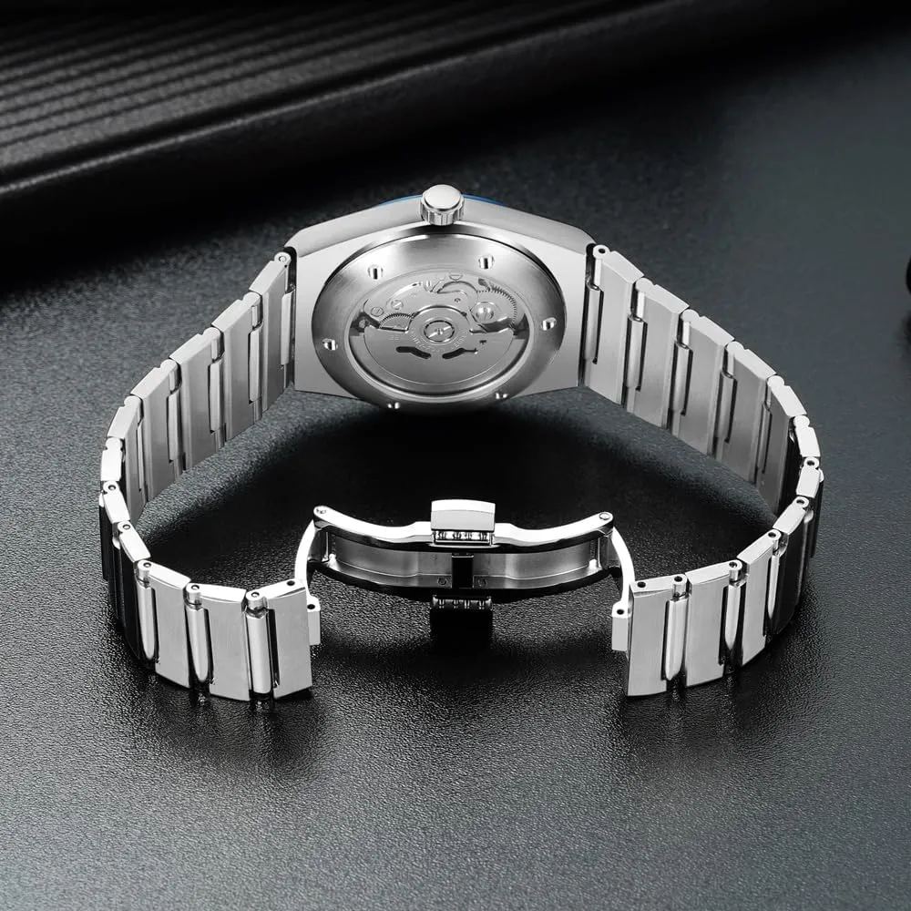 38MM Mechanical Wristwatch for Men Japan NH35 Movt Automatic Watches Sapphire Crystal Stainless Steel 50M percussion cowhand agitate potash Waterproof Specht & Sohne 