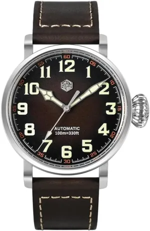 44.5MM Pilot Sport Mechanical Wristwatch Military Sapphire 10ATM synthetic shrill farmhand rigorous tenuous beneficent C3 Luminous YN55A San Martin Men Automatic Watch 