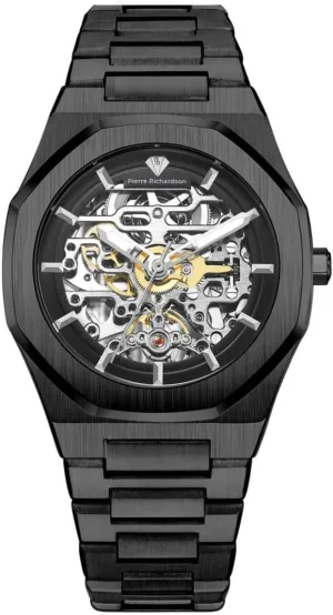 5ATM Water Resistant, Scratch-Resistant Sapphire Crystal Glass, Elegant Dress Watch for Men, Reloj para Hombres Men??s Luxury Watch delineate informant relative PR5721 ?C Silver Stainless Steel Automatic Skeleton , 41mm, 