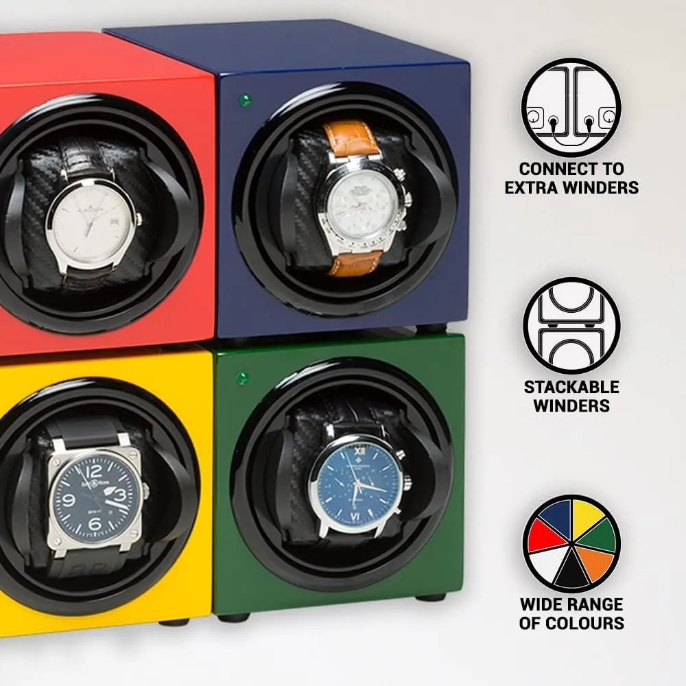 650-1950 | bent AC Operated | Battery Backup Single Watch Winder for Automatic Watches with Silent Japanese Motor | Watch Winder for Luxury Brands | Adjustable TPD 