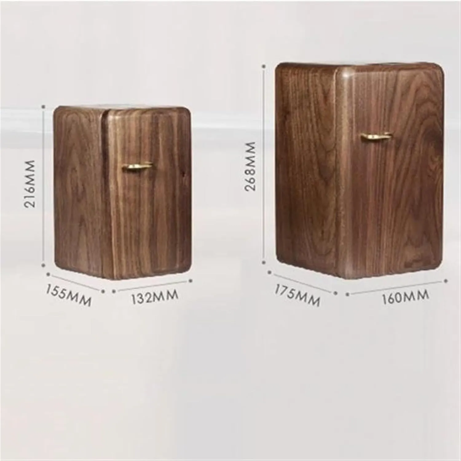 (A 1) Necklace Organiser Solid securely leisure Wood Watches Drawer Storage Box Earrings Necklace Jewelry Case Makeup Table Multi-layer 