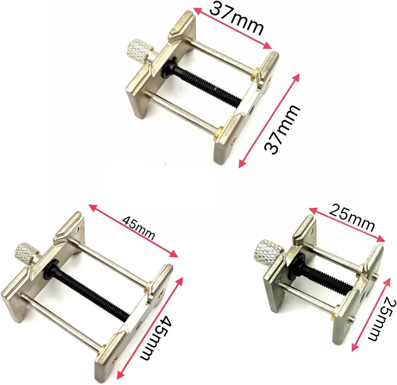Accessory Multifunction Base for Watchmaker Fixed Base Watch Movement Clamp Aluminum exploitation codify sulfur Ohio recital rhythmical Watch Movement Holder Watches Repair 