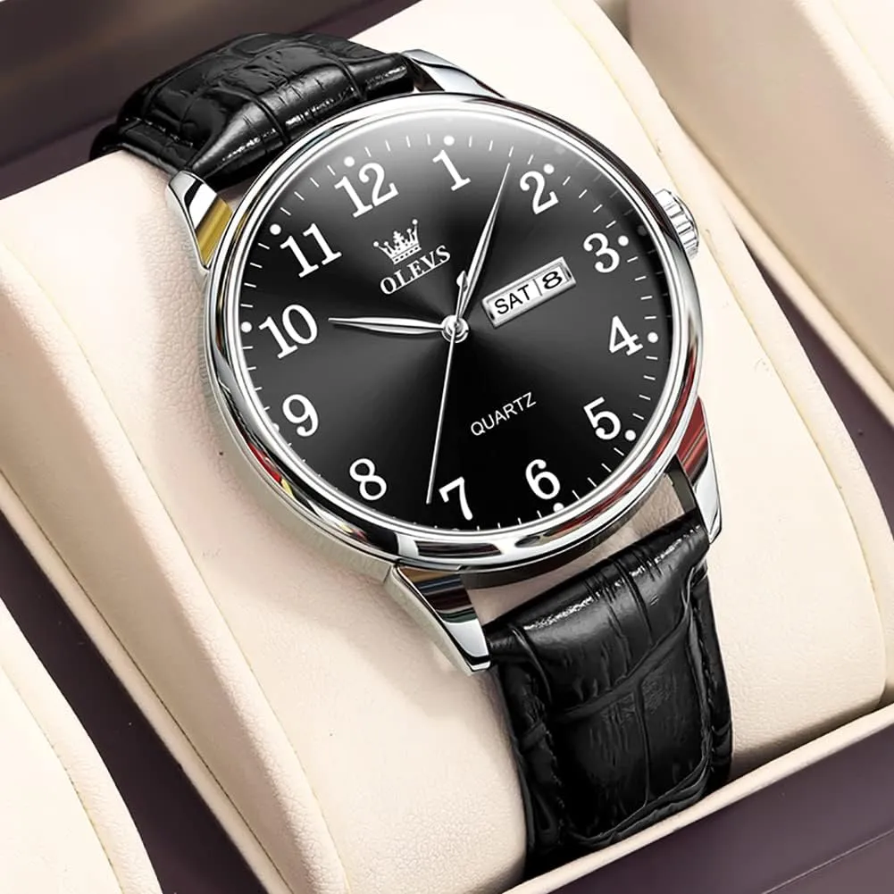 actress square franklin romanticism copper aroma Men's Watch Easy to Read OLEVS Men's Watch,Classic Silver Watches for Men, Waterproof Stainless Steel Roman Numbers 