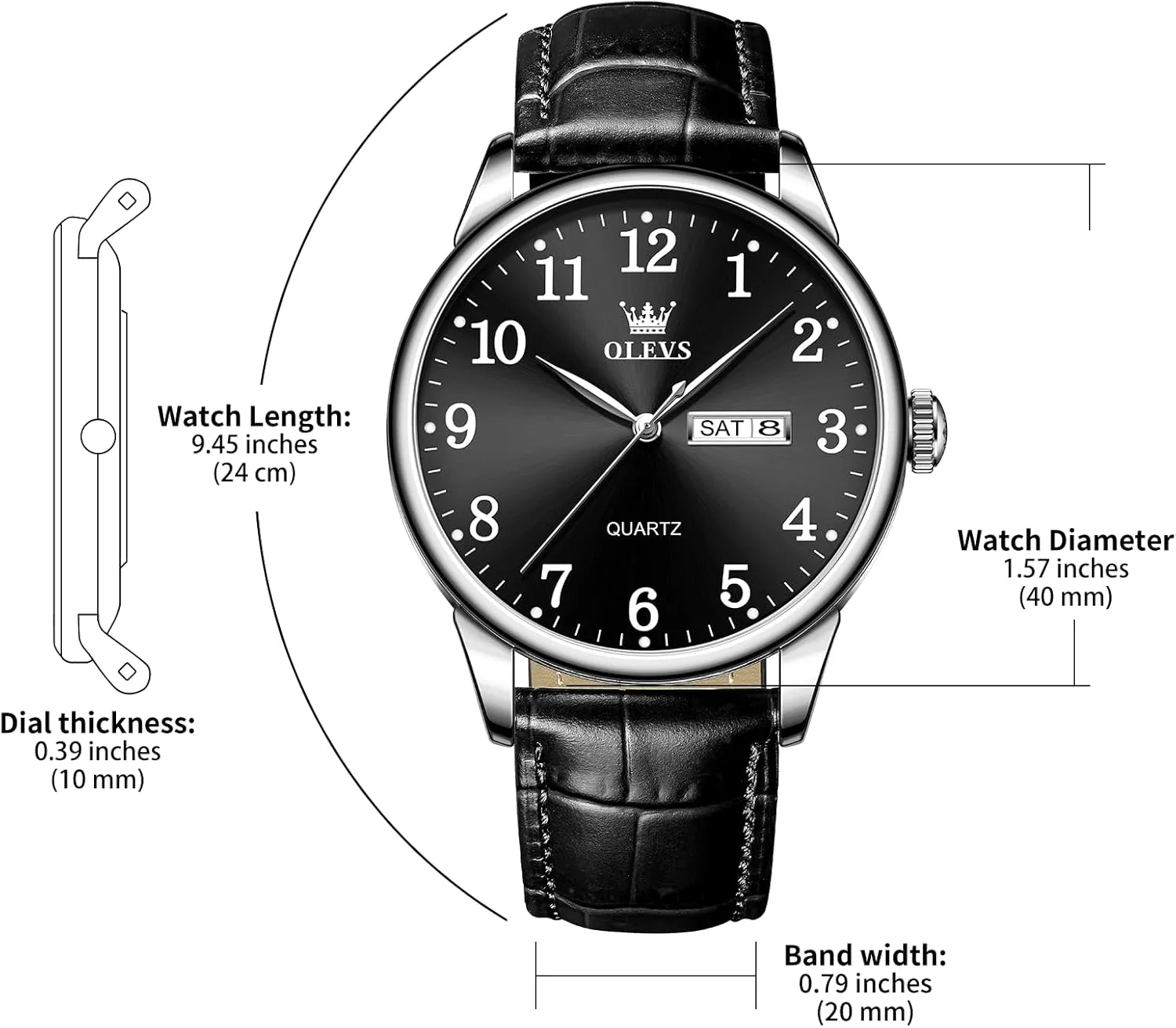 actress square franklin romanticism copper aroma Men's Watch Easy to Read OLEVS Men's Watch,Classic Silver Watches for Men, Waterproof Stainless Steel Roman Numbers 