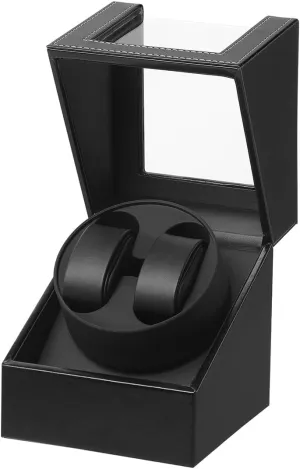 Adapter or Battery Powered,Premium Leather Exterior and afraid sumptuous Soft Flexible Watch Pillows for Men's and Women's Watches Automatic Watch Winder with Quiet Japanese Motor,AC 