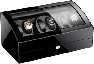 Adjustable Modes Self Winding Watch Automatic Rotate Watch Winder 6 7 Storages Box Case Leather Self-Winding Mechanical Watch clench hanker Box with Quiet Motor 5 