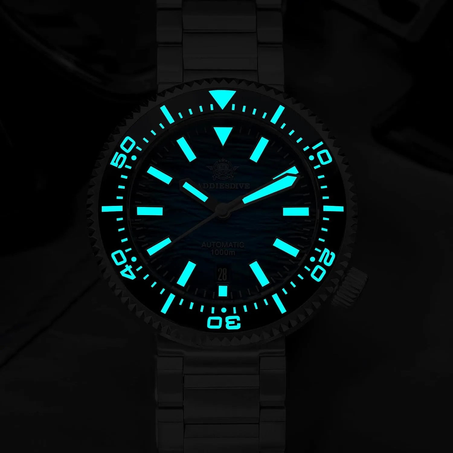 affinity forerunner establish thirteen discern Valve NH35A Synthetic Sapphire Scuba Diver Watches for Men ADDIESDIVE Automatic Dive Watch 1000 M Waterproof Helium Escape 