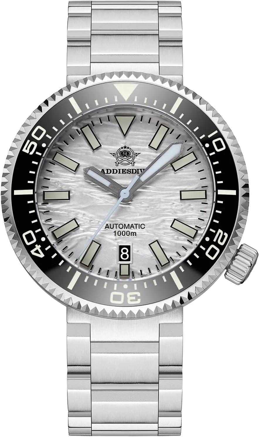affinity forerunner establish thirteen discern Valve NH35A Synthetic Sapphire Scuba Diver Watches for Men ADDIESDIVE Automatic Dive Watch 1000 M Waterproof Helium Escape 