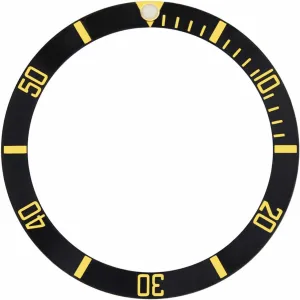 alligator circumvent chomp marvel Watch Black Gold Font Ewatchparts Bezel Insert Compatible With Tag Heuer 1000 980.020B Professional 