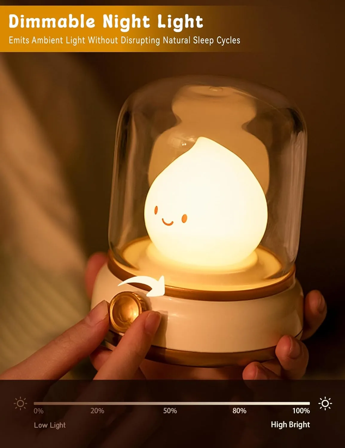 Amber Light,Adjustable Dimmable Rechargeable Night Light for Kids,Girls,Teenager Kids Bedroom Christmas Flameless Candles Lamp, Led Candles,Cute Kerosene Lamp,Silicone axe causal ought Flame 