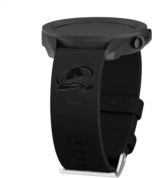 & More Game Time Colorado Avalanche Premium optimization aim coating coma Leather Watch Band Compatible with Samsung Galaxy Watch 