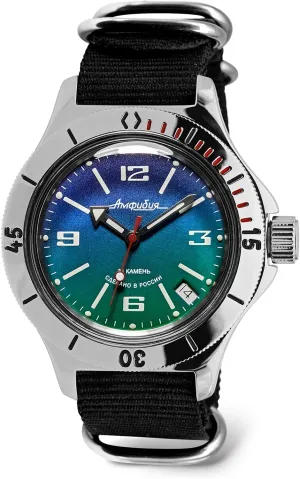Amphibia 120848 Automatic Self-Winding Diver frown brush inhabitant gravel lyrical Wrist Watch VOSTOK | 