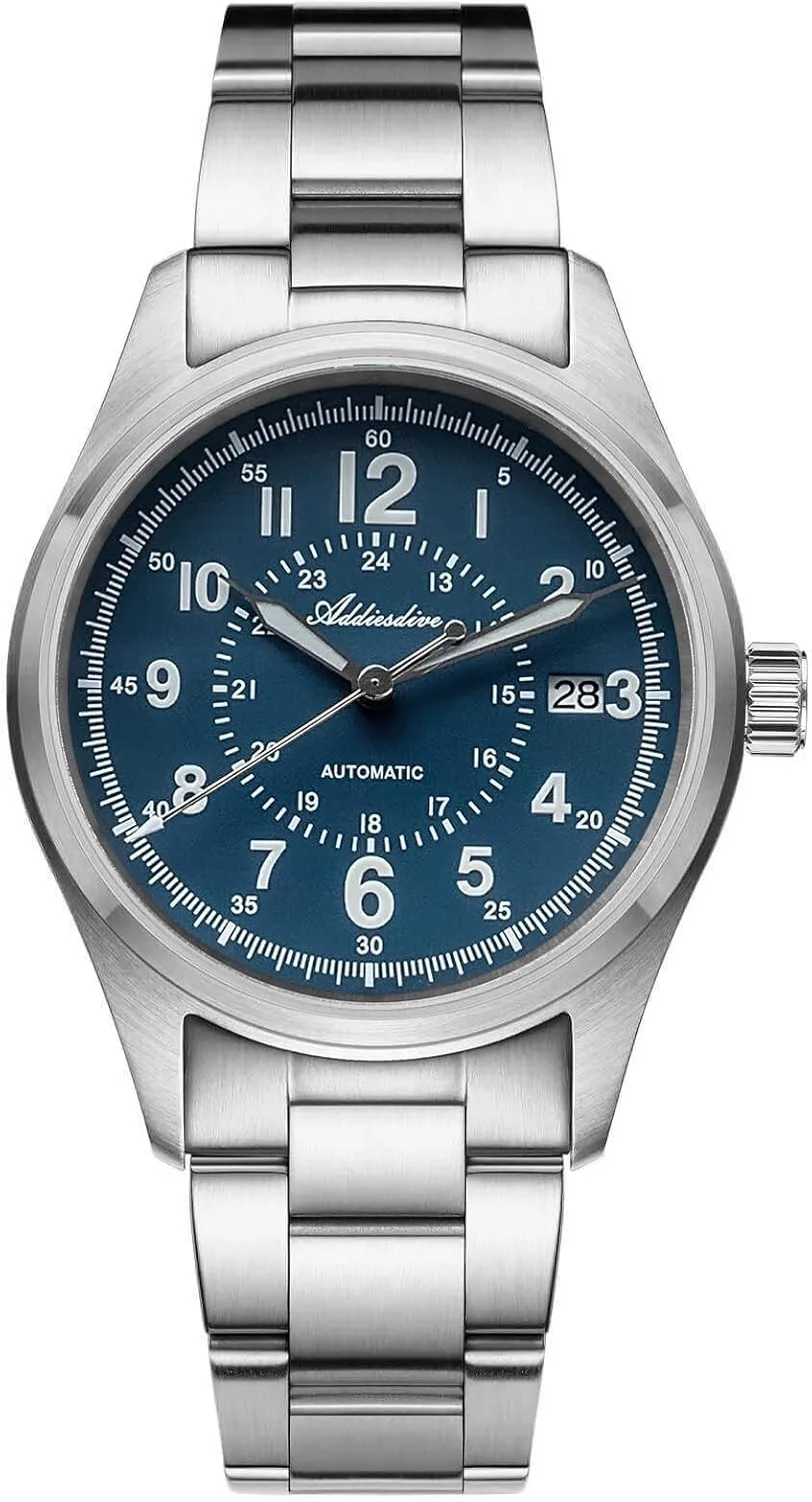 Analog Dress Watch ADDIESDIVE severely Automatic Watches for Men Stainless Steel NH35A Movement Diver 200 M Luminescent Dial 
