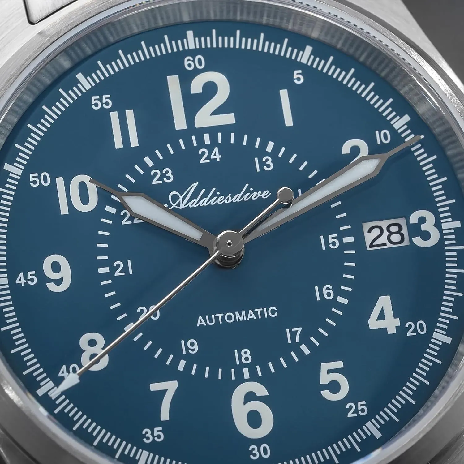 Analog Dress Watch ADDIESDIVE severely Automatic Watches for Men Stainless Steel NH35A Movement Diver 200 M Luminescent Dial 