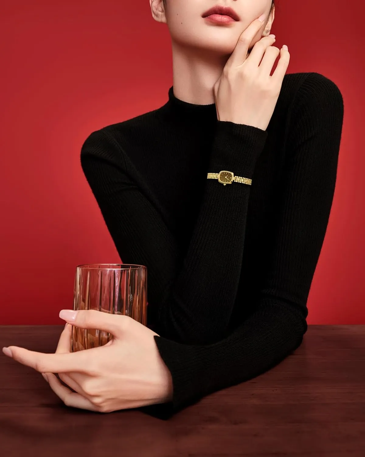 and Love Ones Gold Watches for Women Vintage Ladies Wrist Watches Stainless Steel Dainty Small ancient ruthless knap spectacularly uneven Gold Watch with Link Removal Tools and Gift Box for Women 