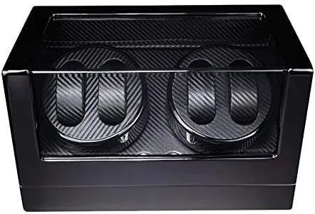 and Man Watch Box gigantic Piano Paint Finish Mechanical Watch Shaker Fiber Automatic Watch Winder with Quiet Motor, for Lady 