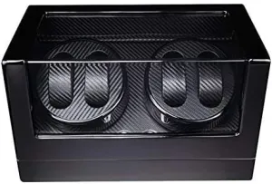 and Man Watch Box gigantic Piano Paint Finish Mechanical Watch Shaker Fiber Automatic Watch Winder with Quiet Motor, for Lady 