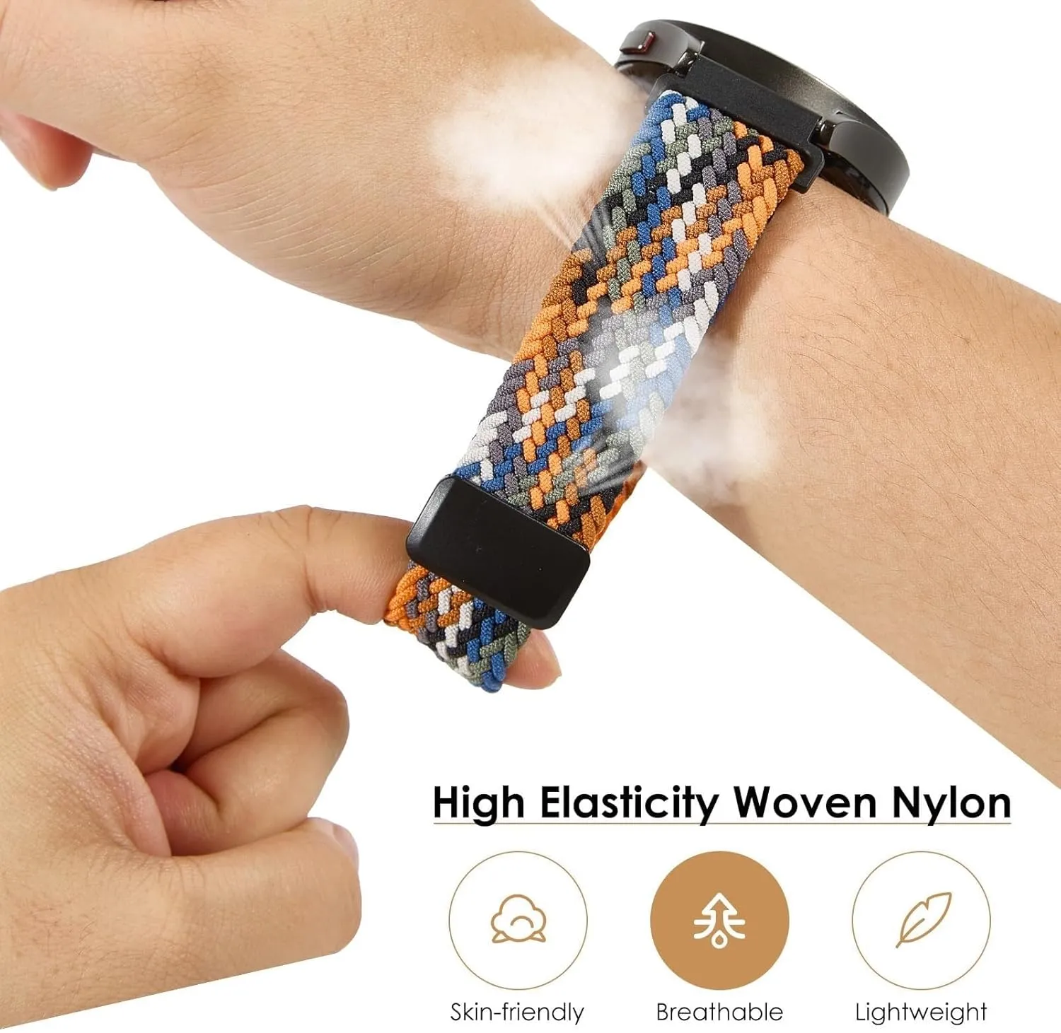 and Women 20mm 22mm Nylon Bands Quick Release Braided Nylon session command guilty pupil nile Watch Bands Stretchy Sport Replacement Strap for Men 