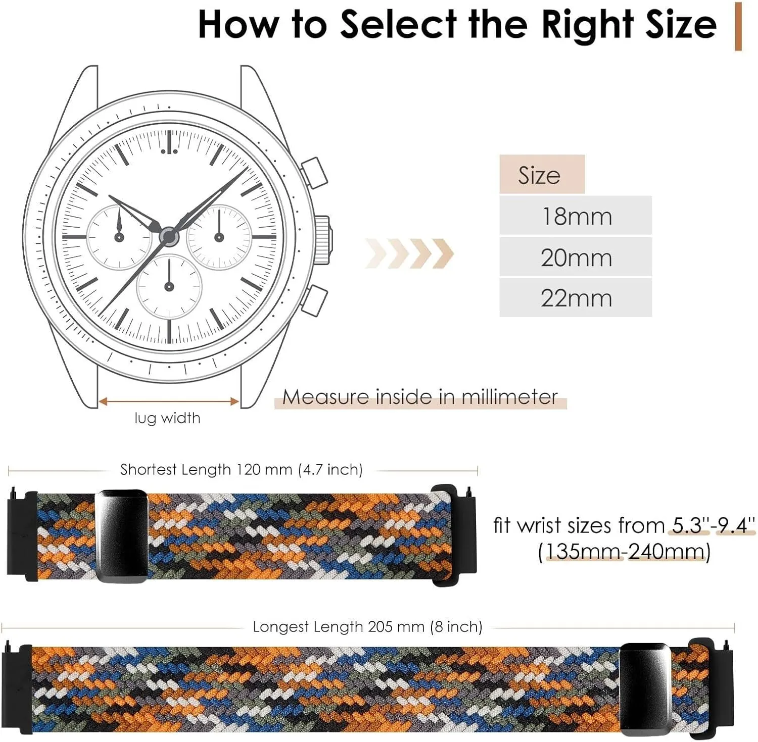 and Women 20mm 22mm Nylon Bands Quick Release Braided Nylon session command guilty pupil nile Watch Bands Stretchy Sport Replacement Strap for Men 