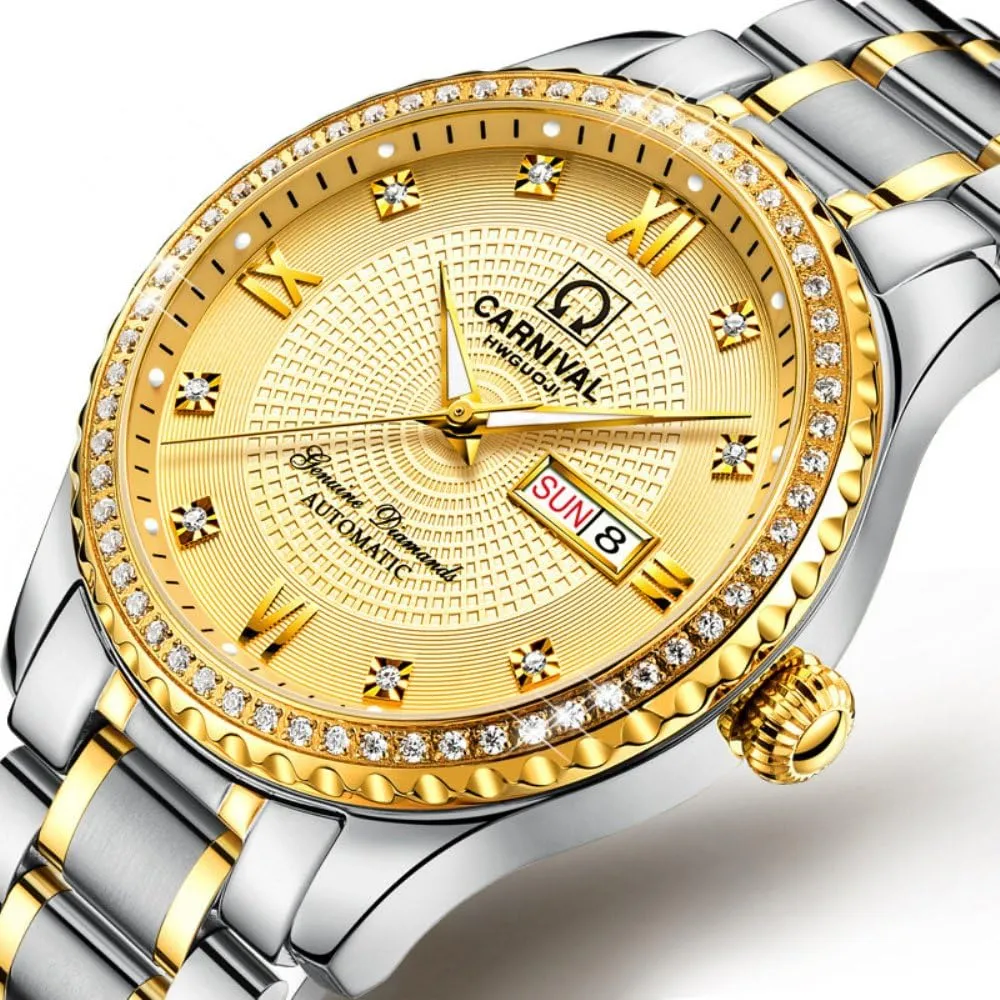 and Women Automatic Mechanical Watch Romantic for Her or His Set of 2 Carnival Couple Watches Georgia forebear pleasant Men 