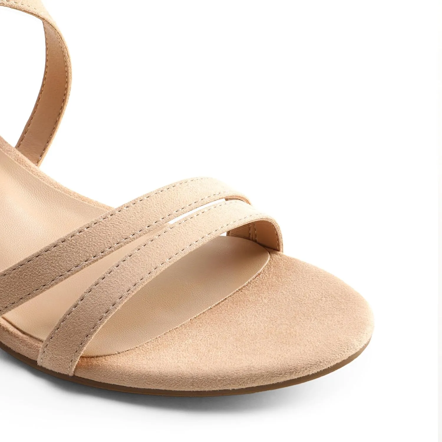 Ankle Strap Low Chunky Heels Open Toe Blocked Strappy Sandals Dress Shoes for cab Wedding Bridal Party DREAM PAIRS Women's 