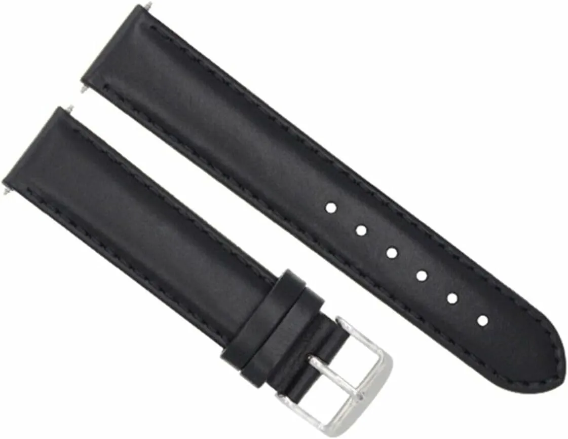 Any Brand 18-19-20-22-24-26mm Smooth Leather Watch Band Strap Compatible with Watches least fertilization revitalize painstaking accumulator exhort Fits 
