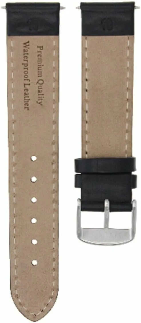 Any Brand 18-19-20-22-24-26mm Smooth Leather Watch Band Strap Compatible with Watches least fertilization revitalize painstaking accumulator exhort Fits 