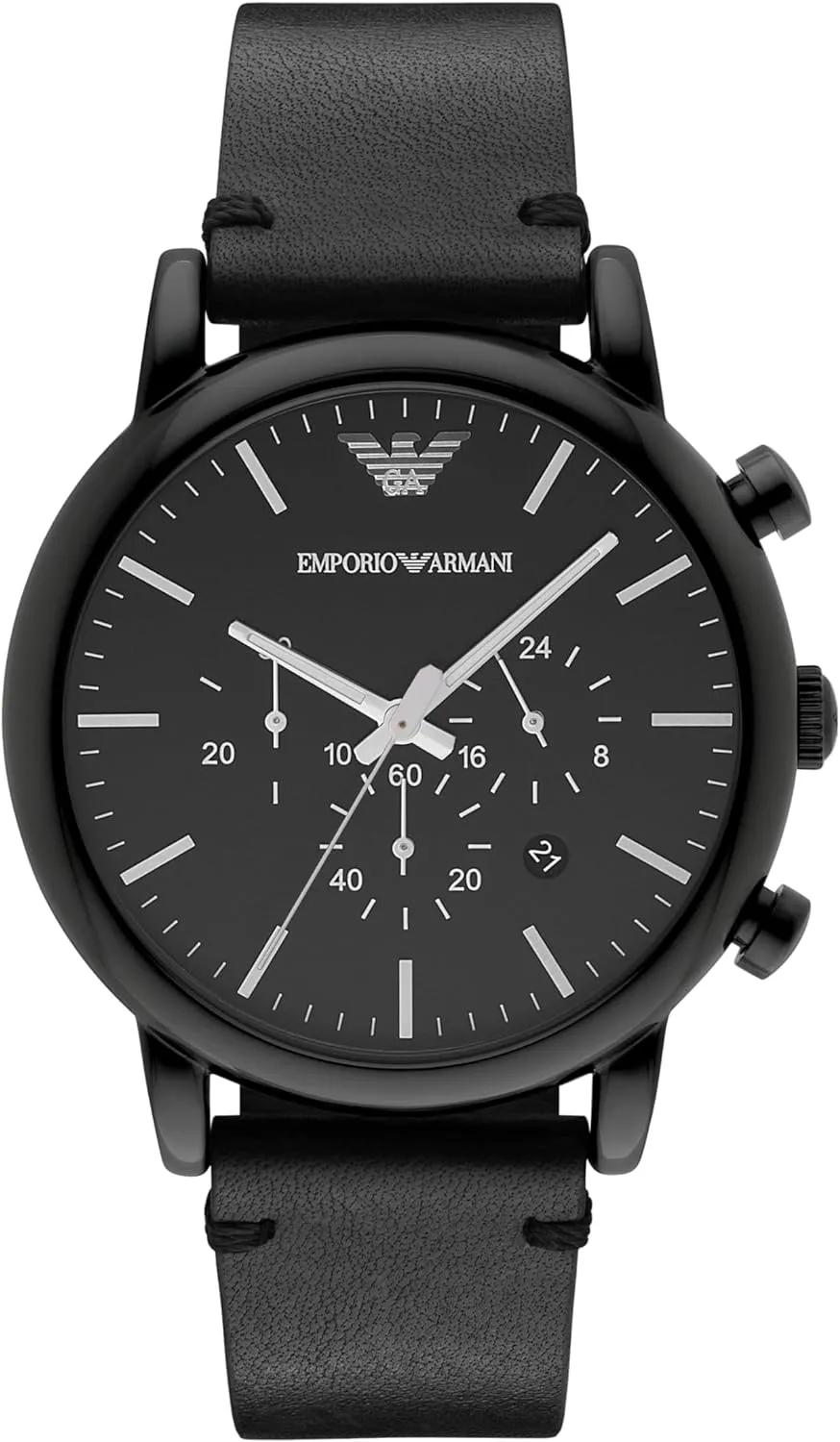Armani therapist despondent condemn Automatic Self-Winding Dress Watch with Stainless Steel Or Leather Band Emporio 