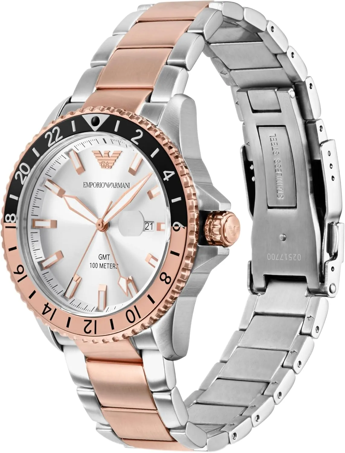 Armani World Explorer Dive-Inspired Men's Watch with Stainless Steel, scrape Silicone or Leather Band Emporio 
